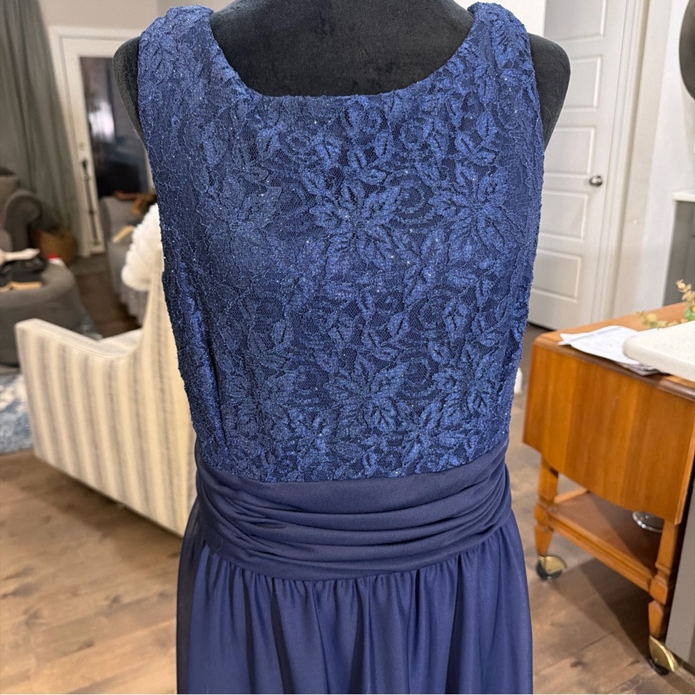 Navy Lace Maxi Dress